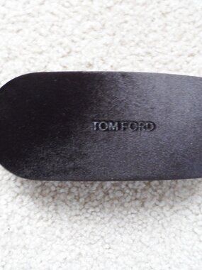Tom Ford - dark brown clamshell hard case.